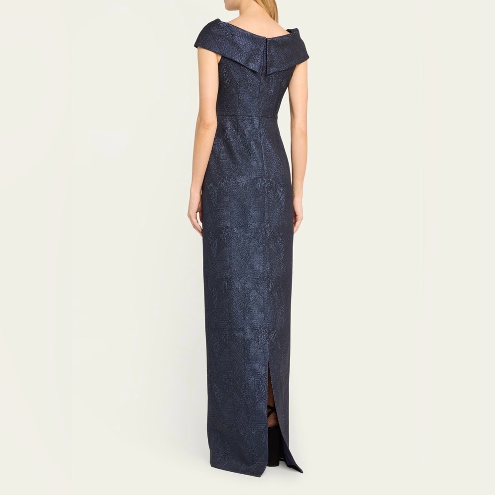 Rickie Freeman For Teri Jon New Twist Front Column Gown Size 8 - Picture 2 of 16